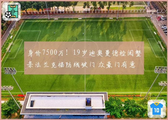 身价7500万！19岁迪奥曼德检阅整条法兰克福防线破门 众豪门有意